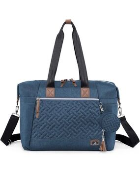 Dikaslon Large Quilted Tote Bag - Travel Weekender & Laptop Bag